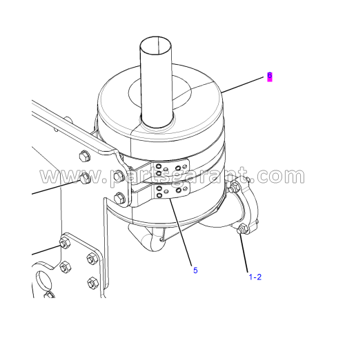 Muffler Caterpillar 428 E