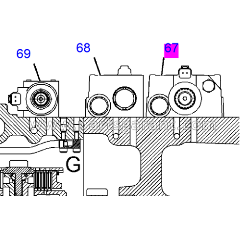 Transmission Solenoid Valve (Forward) Caterpillar 434E