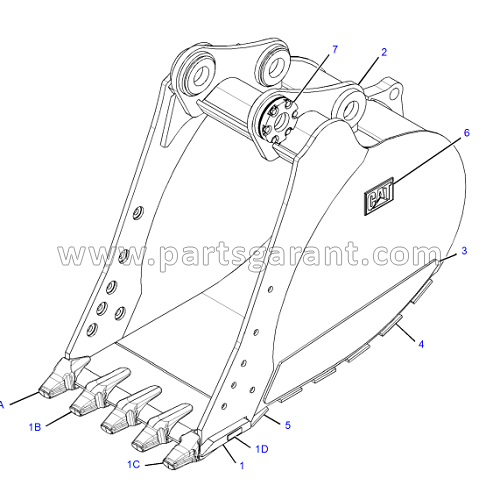 Bucket (925 mm) Caterpillar 325D