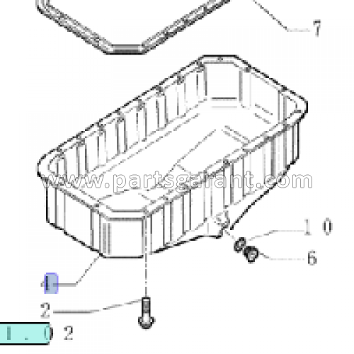 Oil pan New Holland B90B