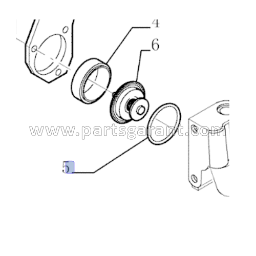 Thermostat gasket New Holland E215