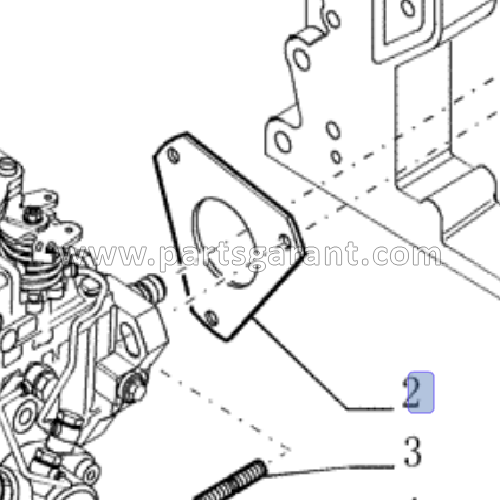 Injection pump gasket (with D4113) New Holland E215