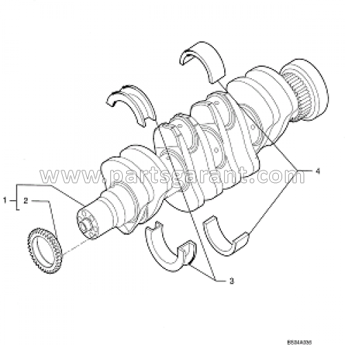 New Holland B90B crankshaft