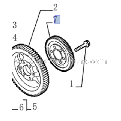 Camshaft gear New Holland LB110B