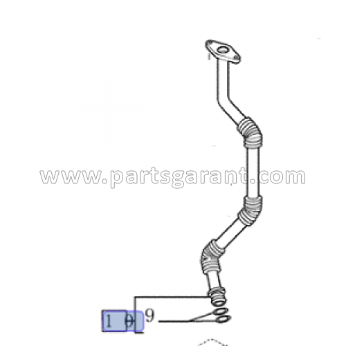 Case 580ST turbocharger oil pipe