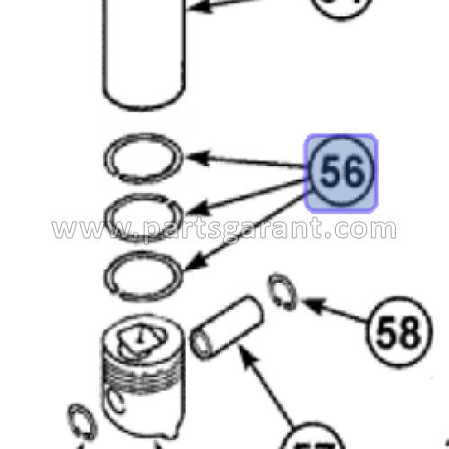 Case CX210 Piston Ring Set