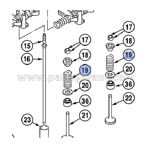 Case CX210 Valve Spring