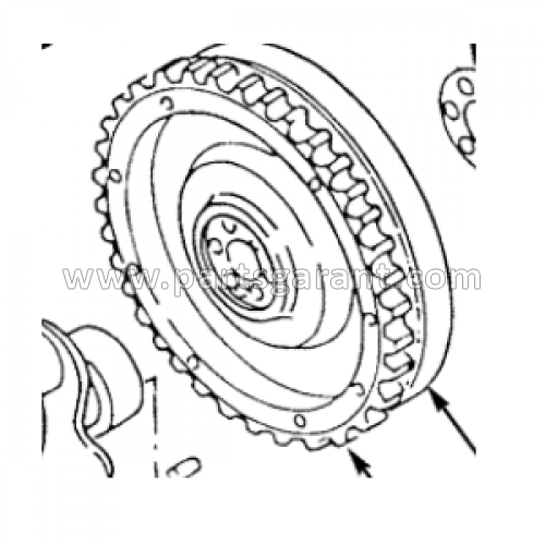 Case CX210 flywheel crown