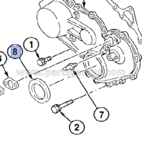 Case CX210 oil seal