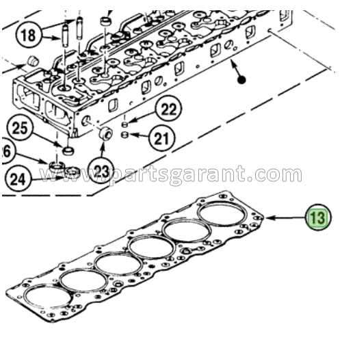 Case CX210 Cylinder Head Gasket