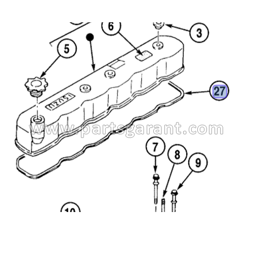 Case CX210 Engine Cover Gasket