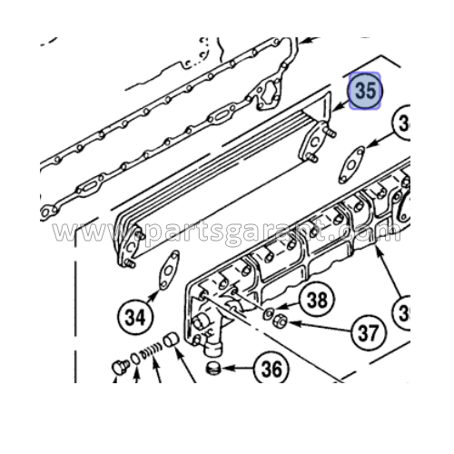 Heat exchanger Case CX210