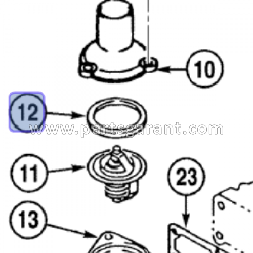 Case CX210 Thermostat Gasket