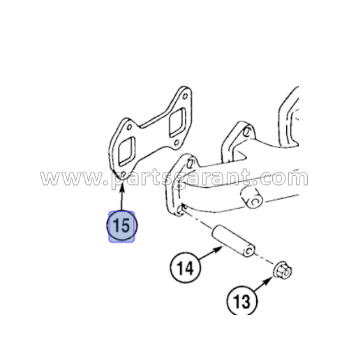 Case CX210 manifold gasket