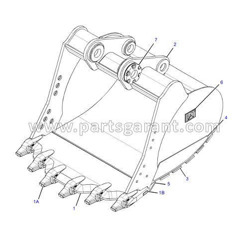 Bucket (1757 mm) Caterpillar 325D