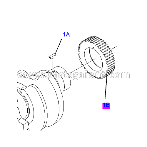 Crankshaft gear (50 teeth) Caterpillar 325D