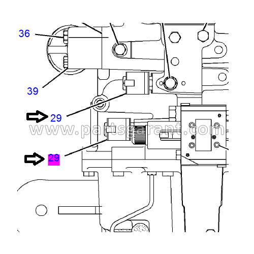 Caterpillar 428 E Transmission Solenoid Valve