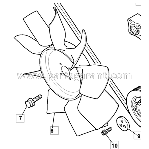 Fan (20") JCB 4CX