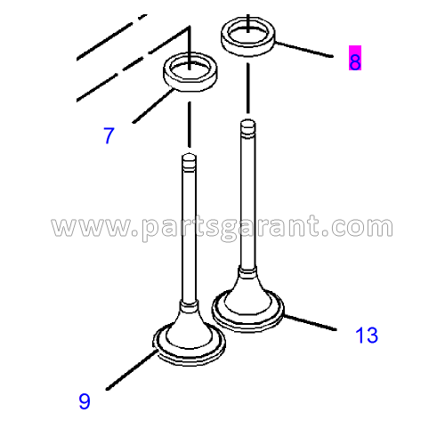 Caterpillar 428 E Exhaust Valve Seat