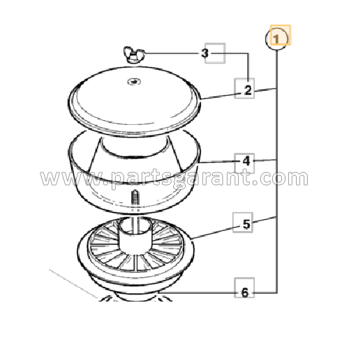 Air pre-filter JCB 4CX