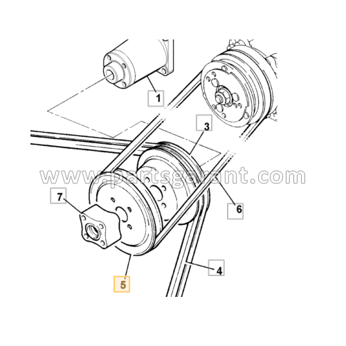 JCB 4CX Air Conditioner Belt Pulley