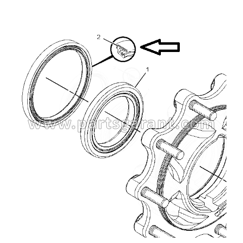 Wheel seal Caterpillar 428 E