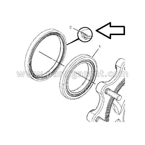 Wheel seal Caterpillar 434E