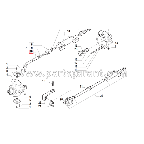 Steering rod L