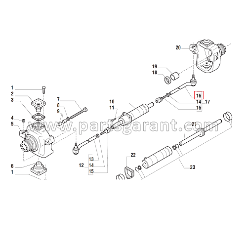 Tie rod end LH