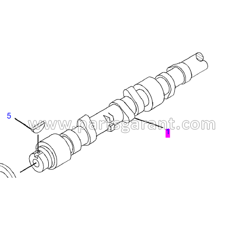 Caterpillar 432D camshaft