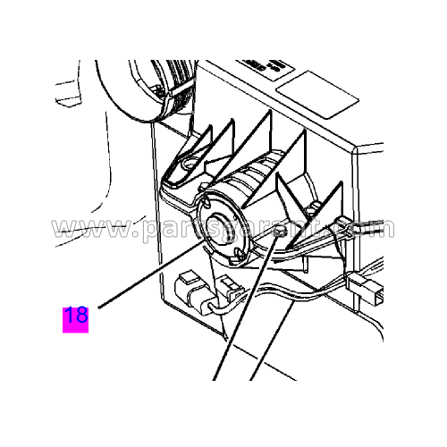 Interior fan Caterpillar 428 E