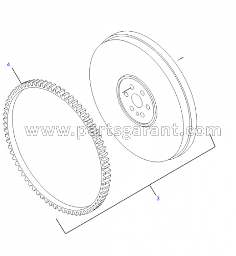 Flywheel assembly Caterpillar 428 E