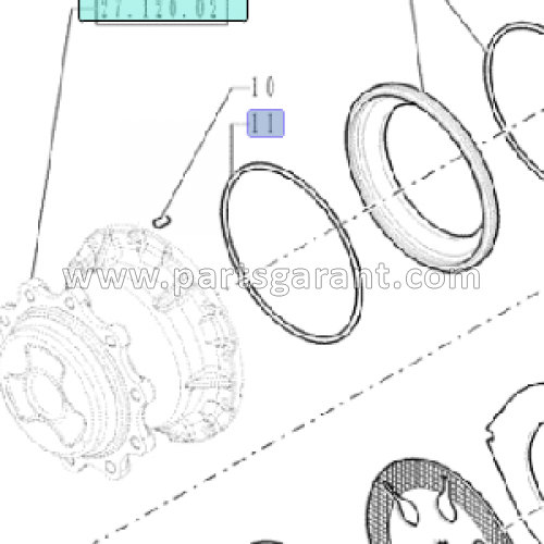 O-ring Case 580ST