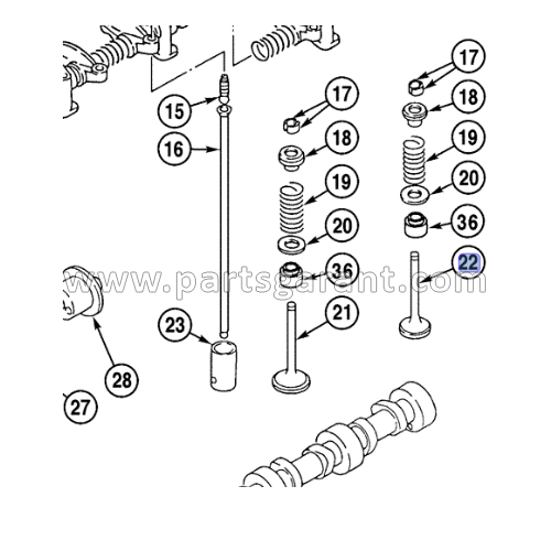 Case CX210 Exhaust Valve