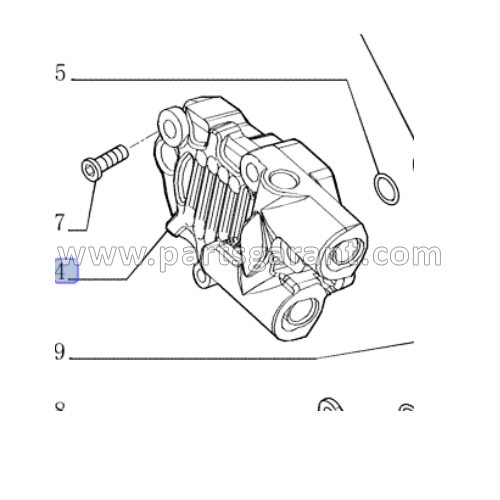 Fuel injection pump Case 580ST