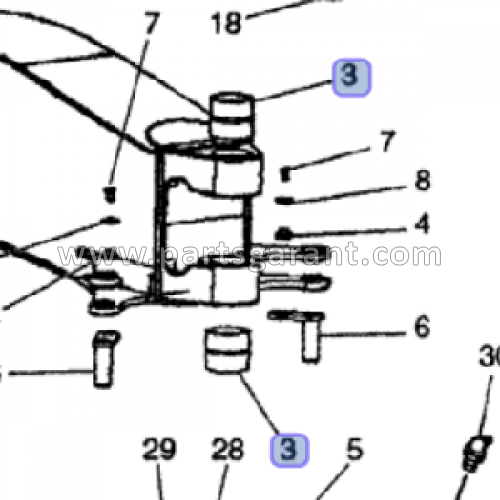 Case CX210 Boom Bushing