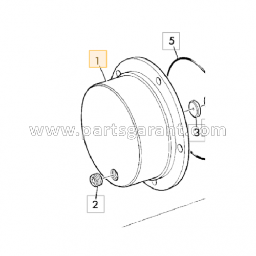 JCB 4CX hub cover