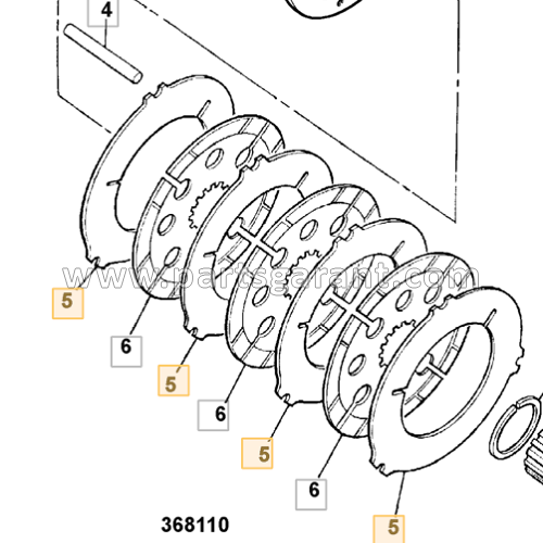 Brake plate (rear axle) JCB 4CX