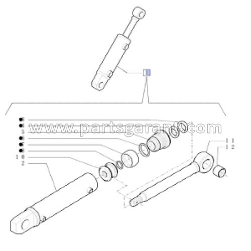 New Holland B90B hydraulic cylinder