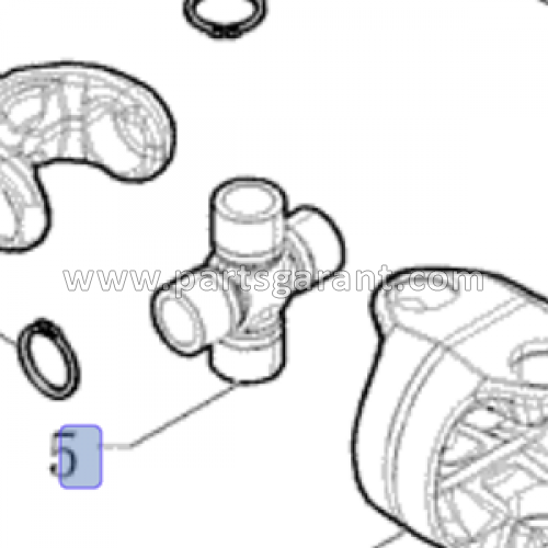 Front axle crosspiece New Holland B90B