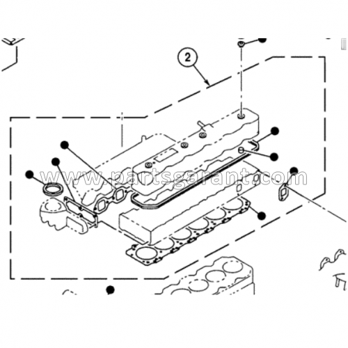 Upper gasket set Case CX210