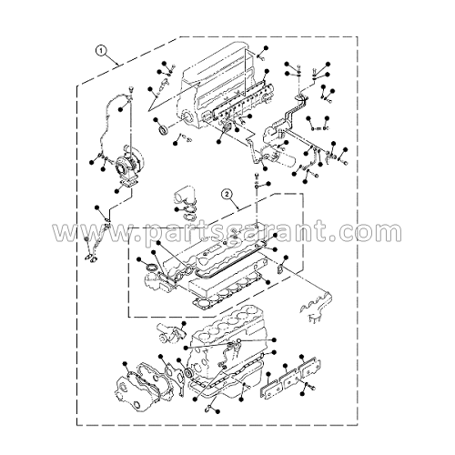 Full gasket set Case CX210