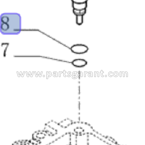 Case 580ST Fuel Injector Ring