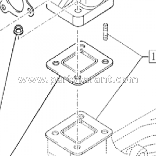 New Holland B90B manifold gasket