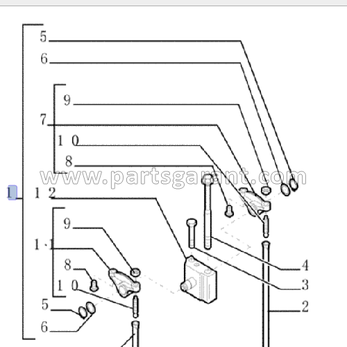 Rocker assembly New Holland LB110B