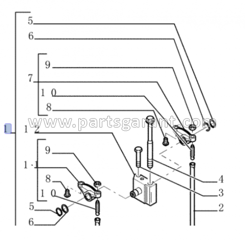 Rocker assembly New Holland E215