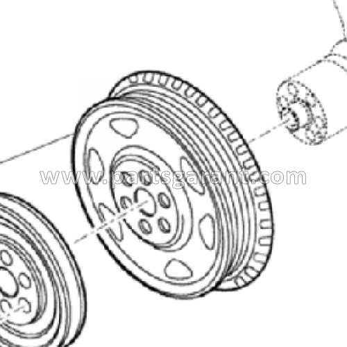 Case 580ST Crankshaft Pulley