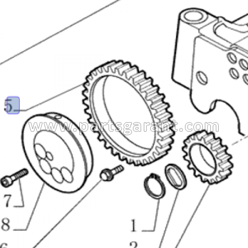 Tooth gear, cog wheel New Holland B90B