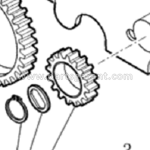 Gear, gear Case 590ST