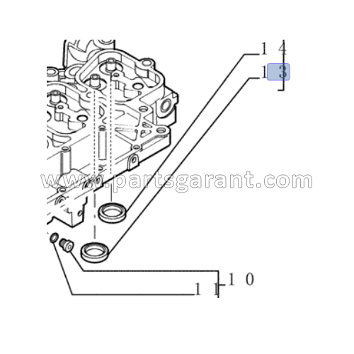 Exhaust valve seat New Holland E215